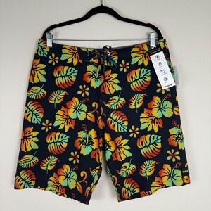 Hurley Phantom Board Shorts Floral Recycled Quick Dry 4-Way Stretch Size‎ 34